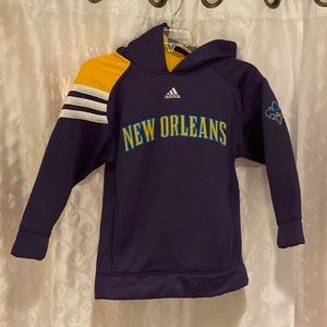 Adidas New Orleans Hornets Hoodie Youth Size Small (8) 🔥